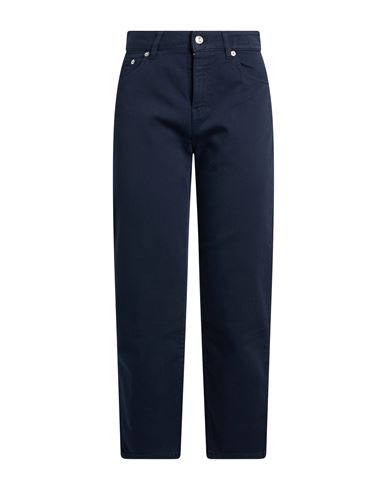 Woman Jeans Navy Size 28 Cotton, Elastane