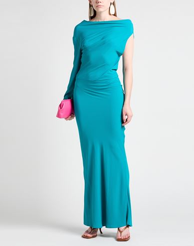 Semicouture Woman Maxi dress Emerald green Size 8 Acetate, Silk