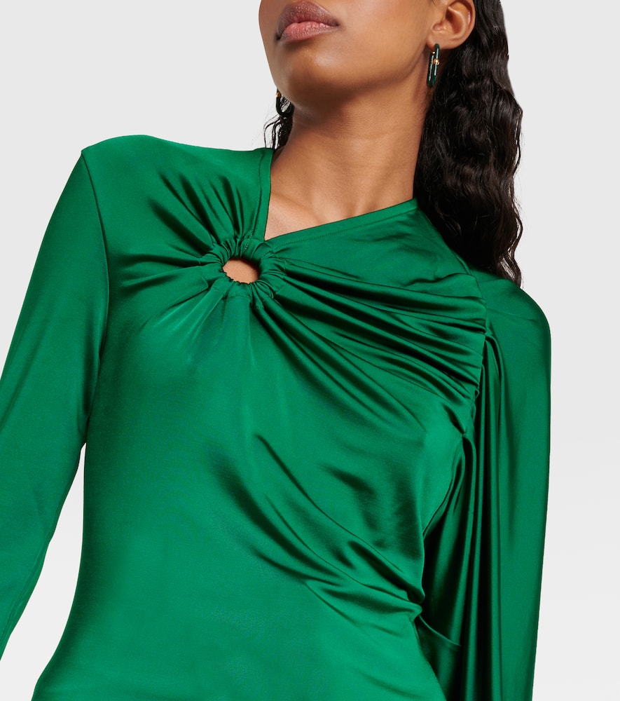 Gathered jersey top