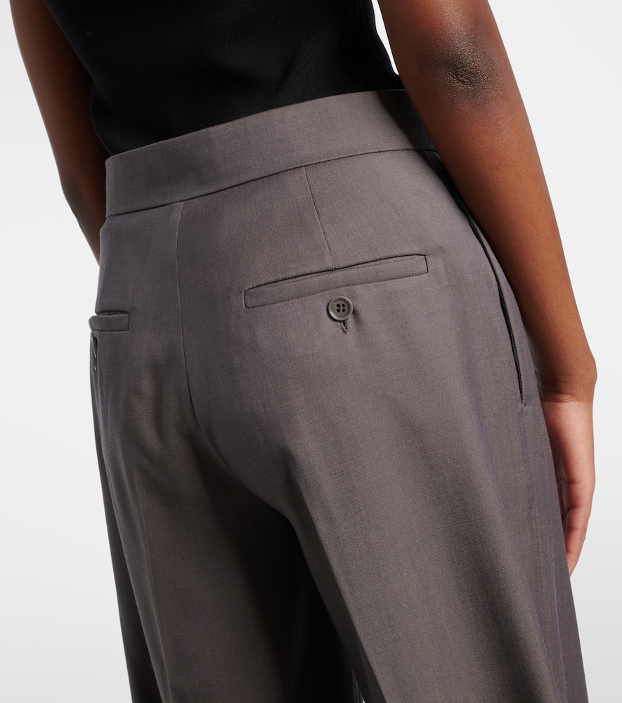 Serio virgin wool wide-leg pants