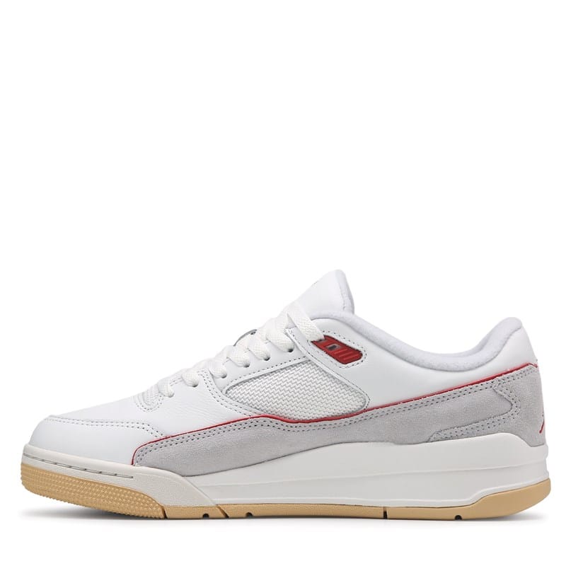 Men's Flight Court Low Sneakers (White/Red/Gum)