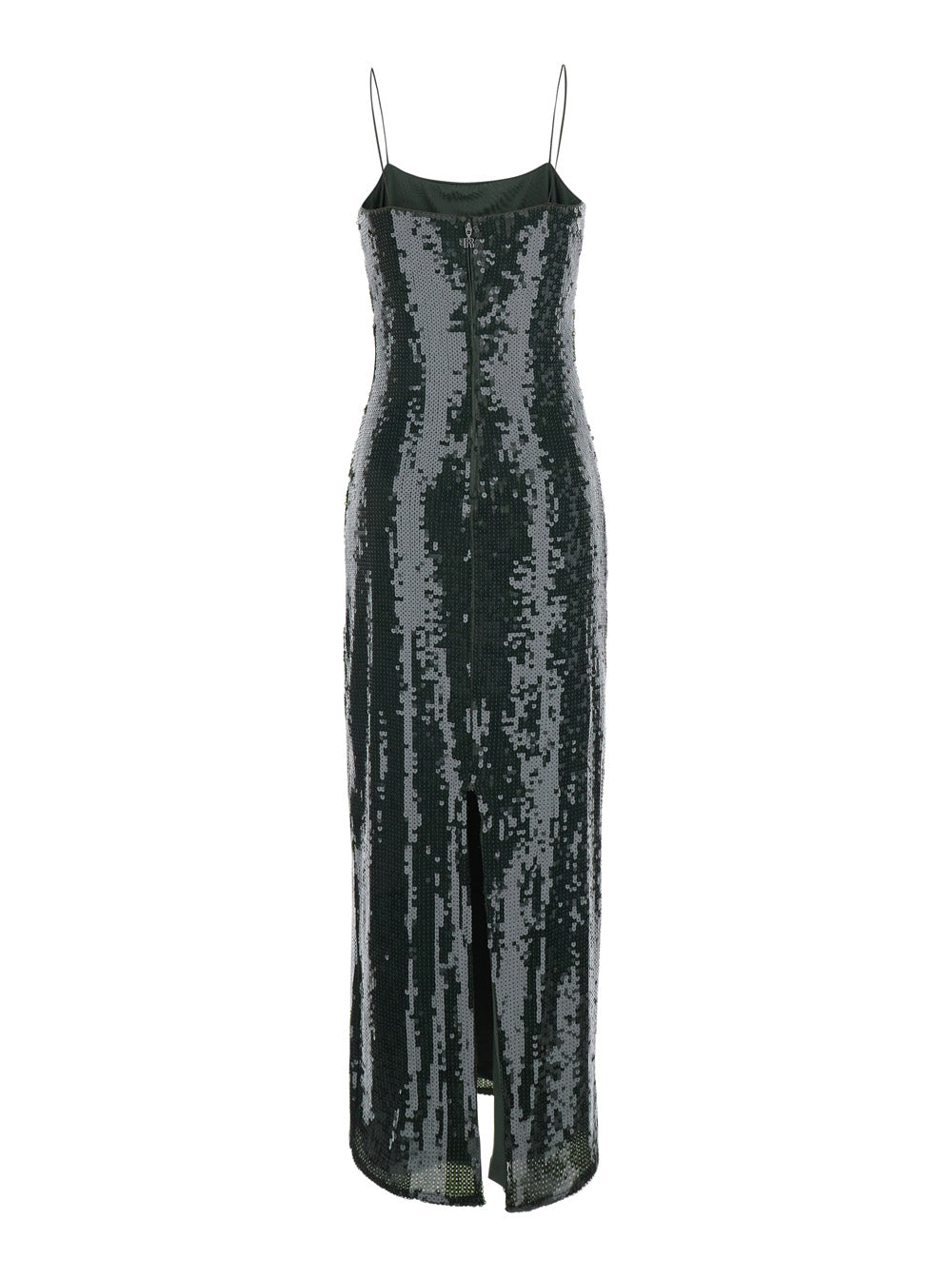 All-Over Sequin Dress — Green