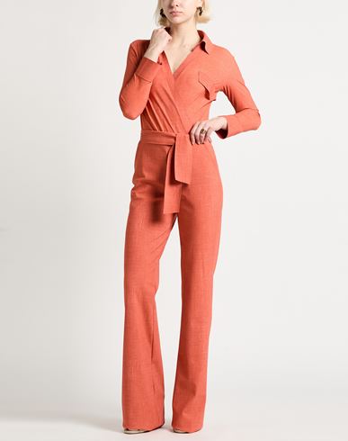 Woman Jumpsuit Rust Size 2 Polyamide, Elastane
