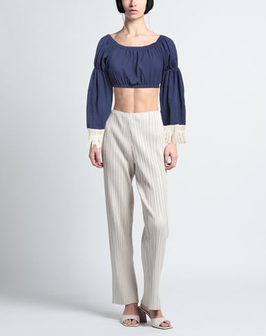 Woman Top Midnight blue Size S Viscose, Nylon