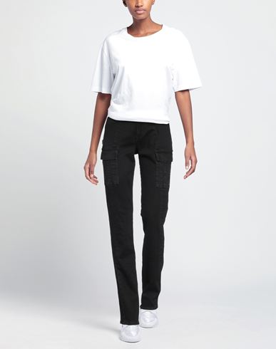 Woman Jeans Black Size 27 Cotton, Polyester, Viscose, Elastane