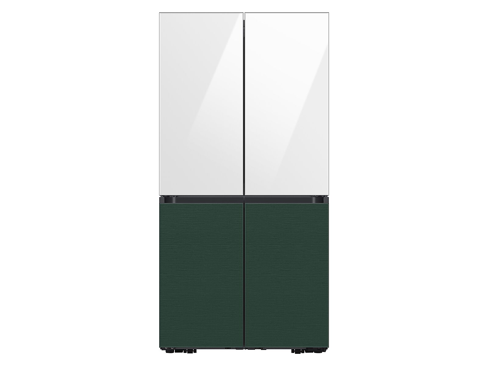 Bespoke 4-Door Flex™ Refrigerator Panel in White Glass - Top Panel(RA-F18DUU12/AA)