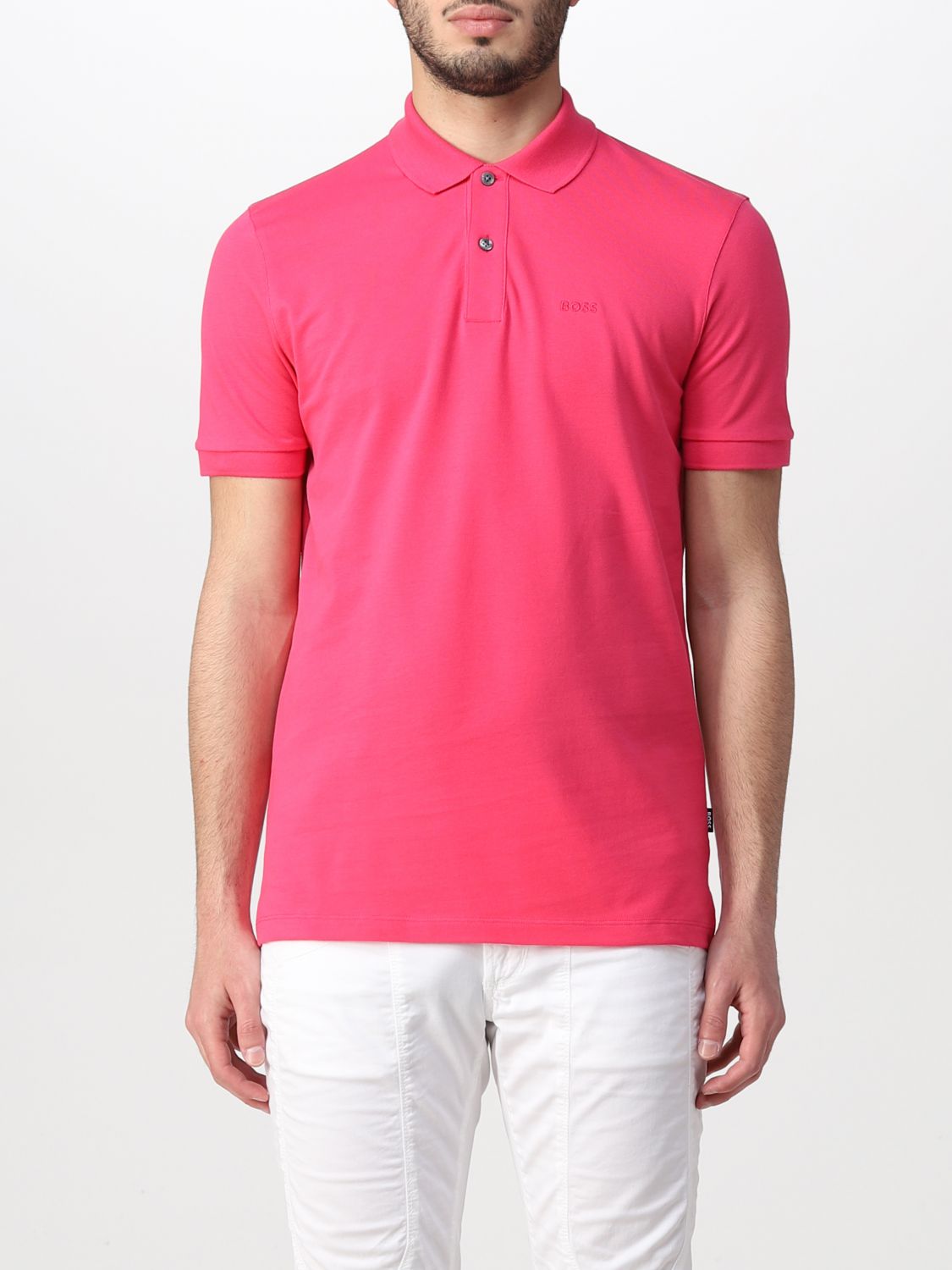 Polo Shirt Men colour Pink