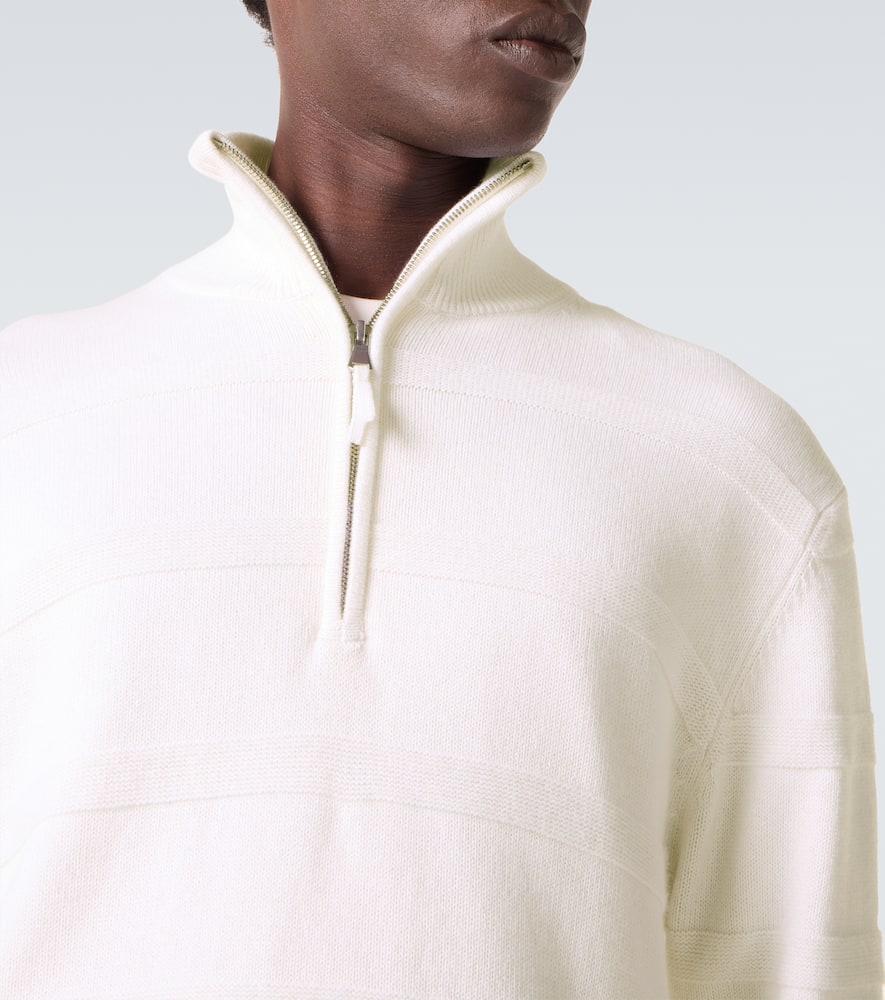 Cotton and cashmere turtleneck sweater