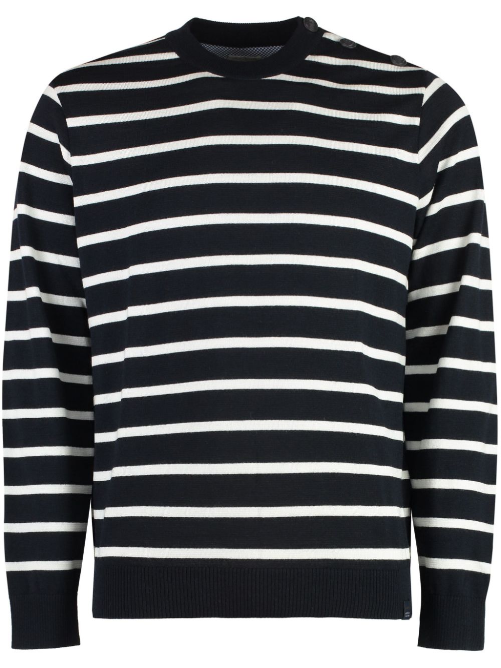 Striped wool sweater - Blue