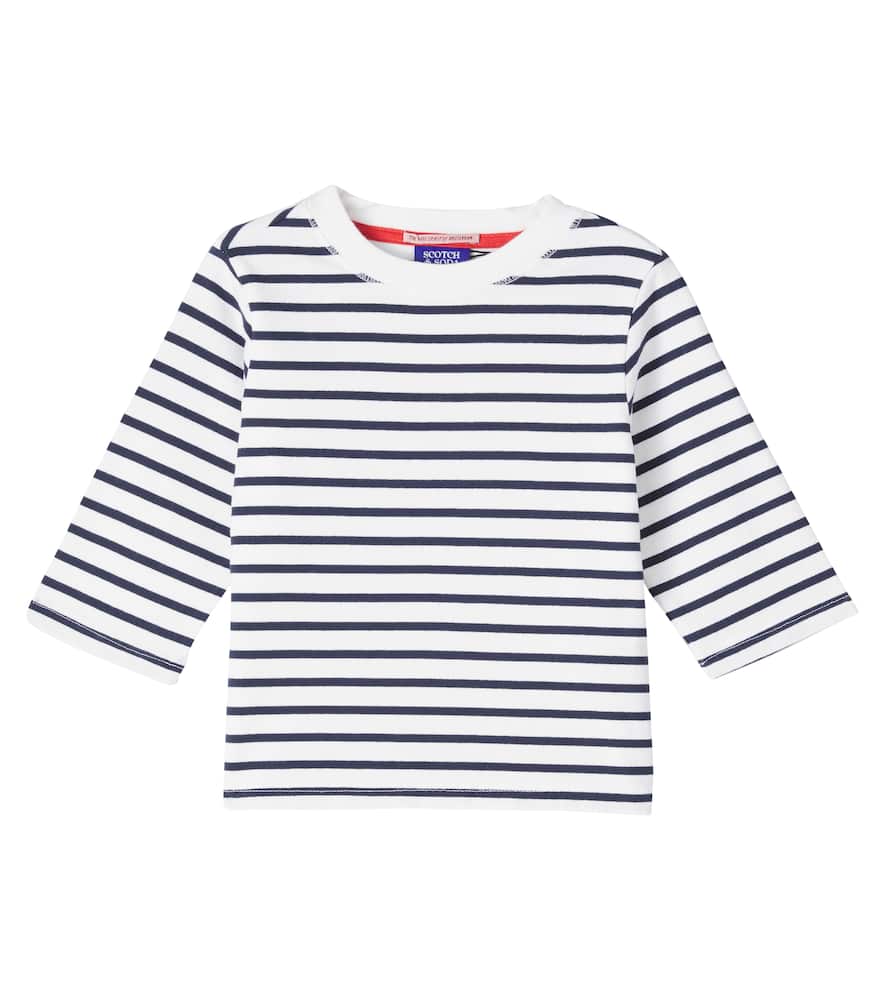 Striped cotton jersey T-shirt