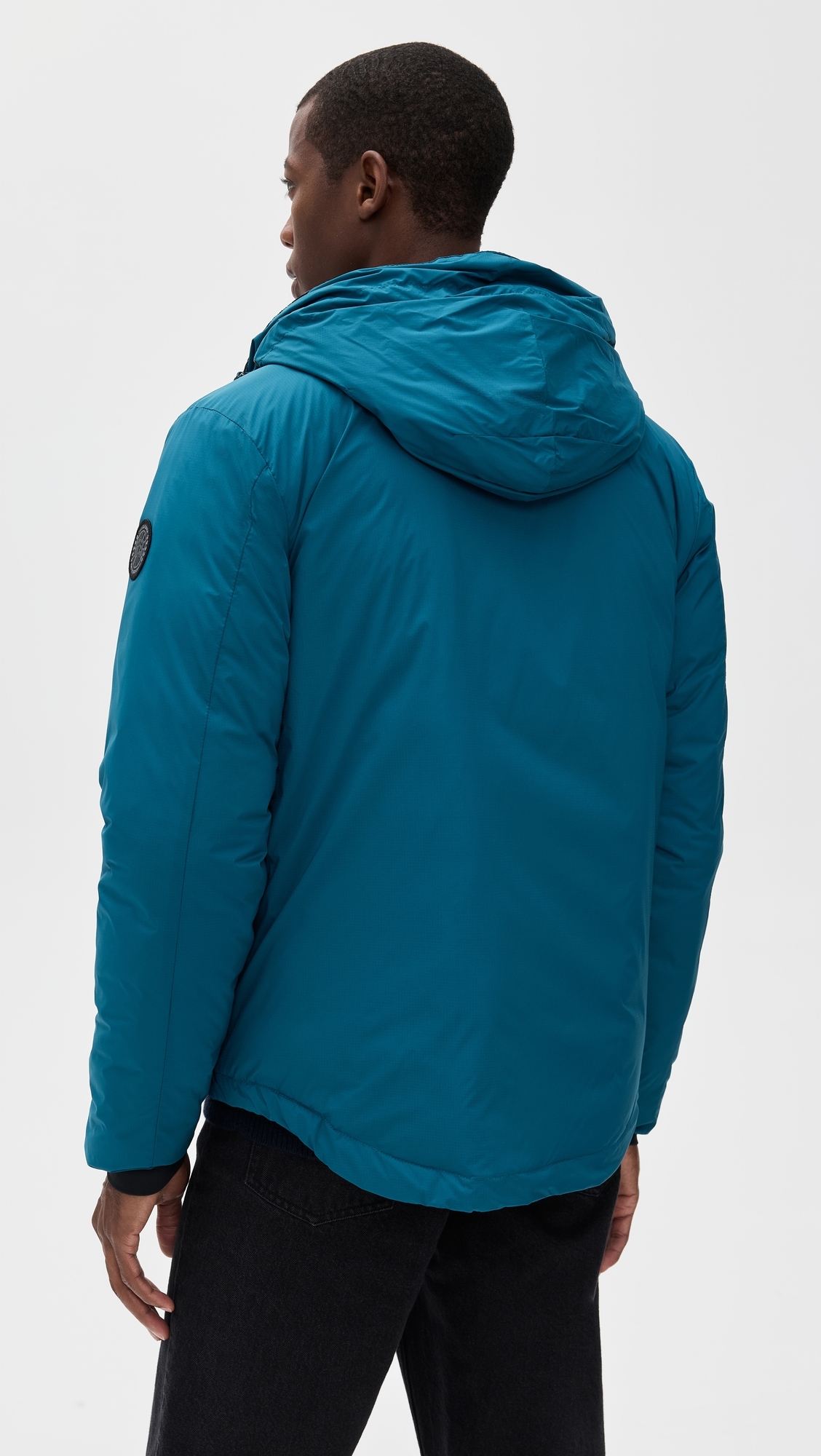 Lodge Black Disc Hooded Jacket Guard Blue