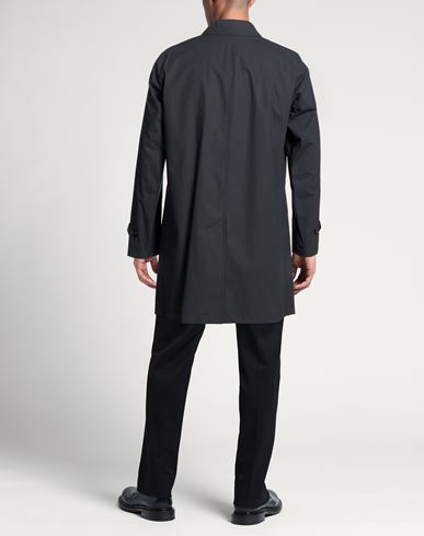 Man Overcoat & Trench Coat Charcoal Size 34 Cotton