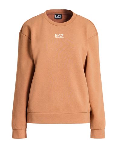 Woman Sweatshirt Camel Size XS Polyester, Cotton