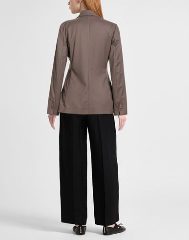 Woman Blazer Light brown Size 4 Virgin Wool, Silk, Cashmere