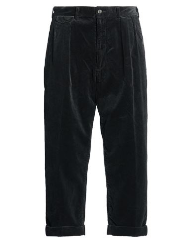 Man Pants Dark green Size XL Cotton