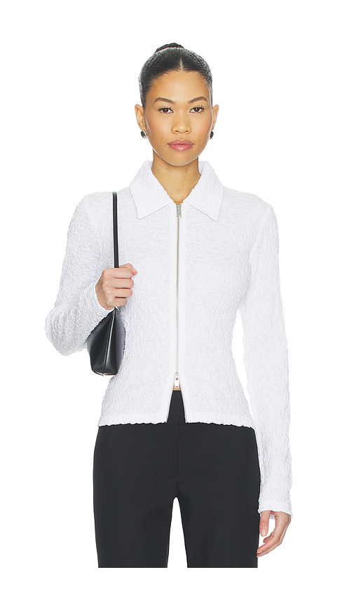 SAMSOE SAMSOE Sadaisy Zip Blouse in White. M. Also in