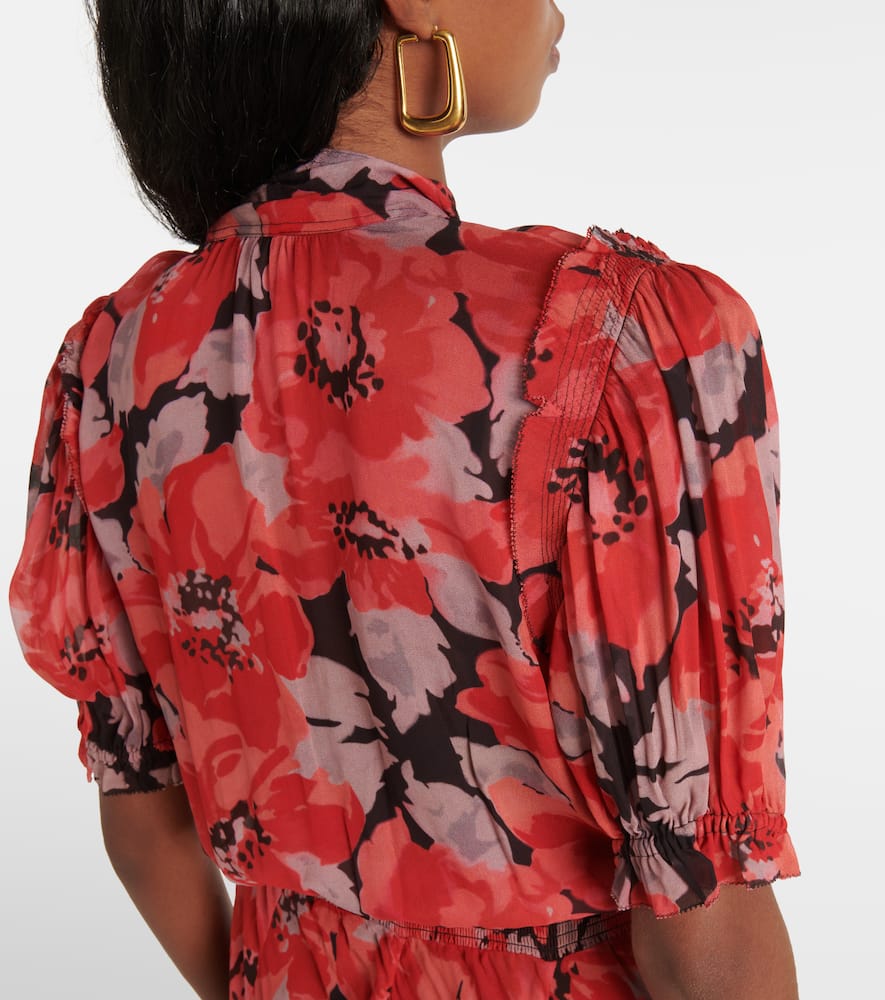 Polo Ralph Lauren Floral georgette midi dress