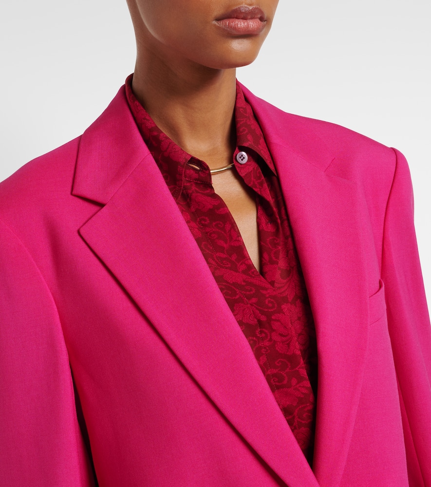 Oversized wool and mohair blazer