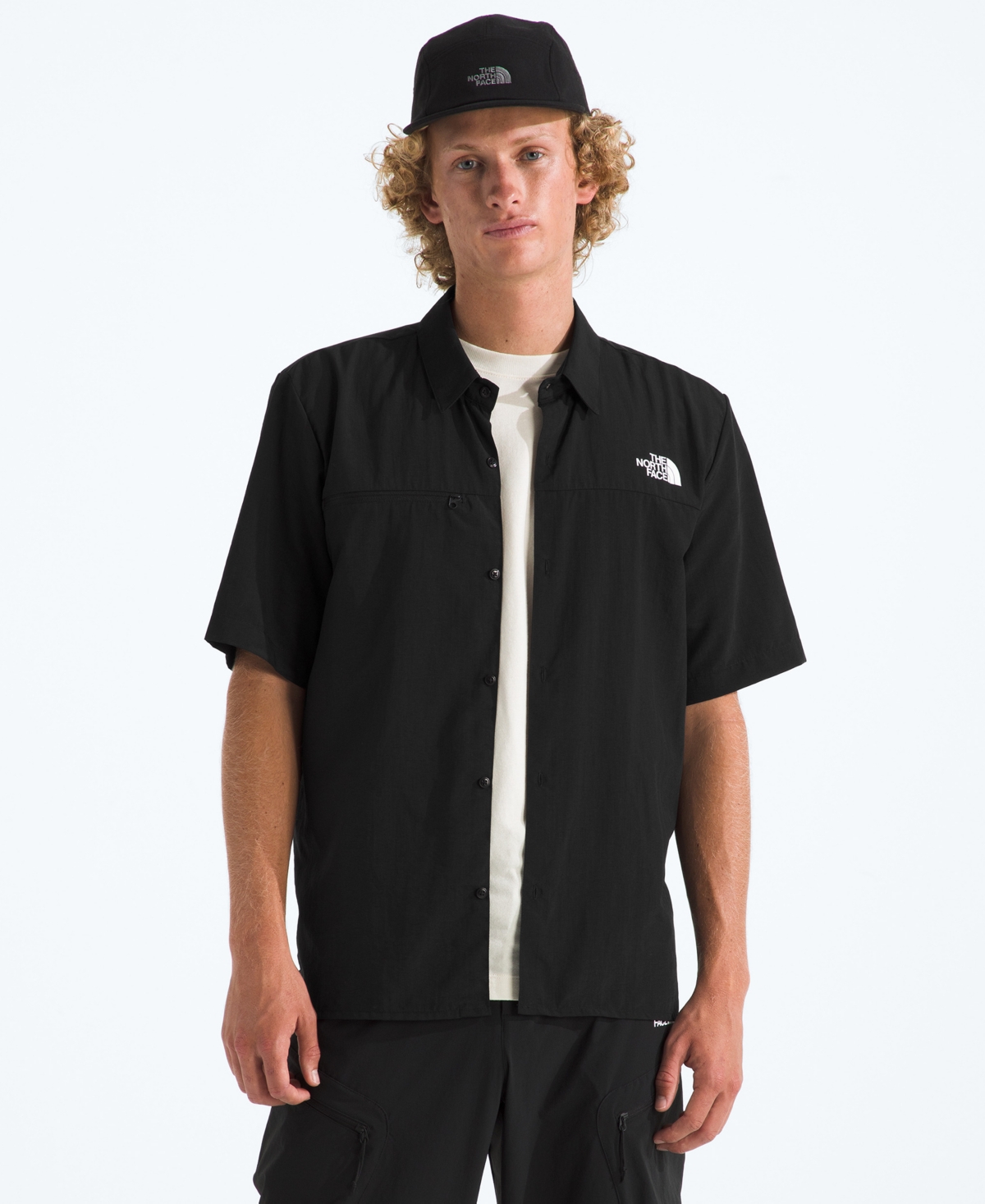 Men's Packable Short-Sleeve Shirt - Black