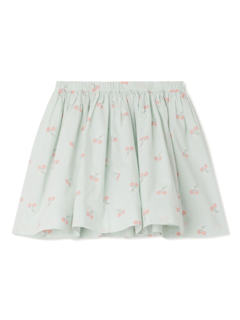 Cherry-print skirt - Green