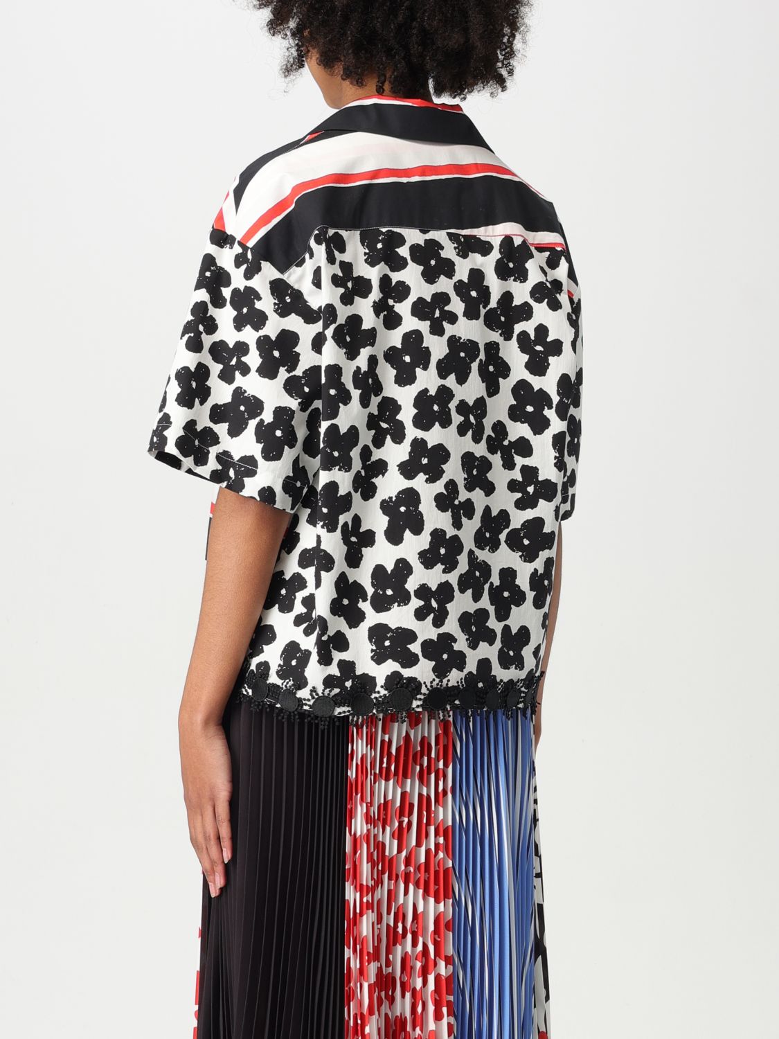Striped cotton shirt - Black