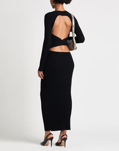 Woman Maxi dress Black Size M EcoVero viscose, Polyester
