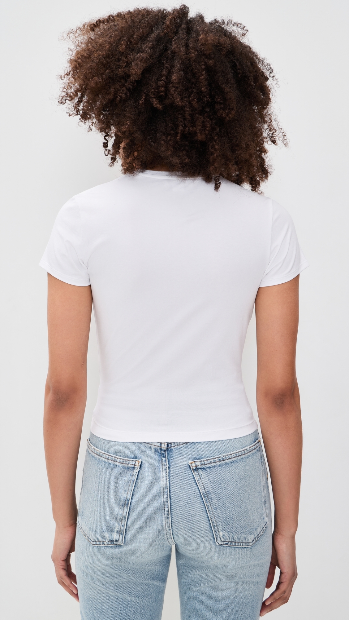Super Stretch Twist Tee White001