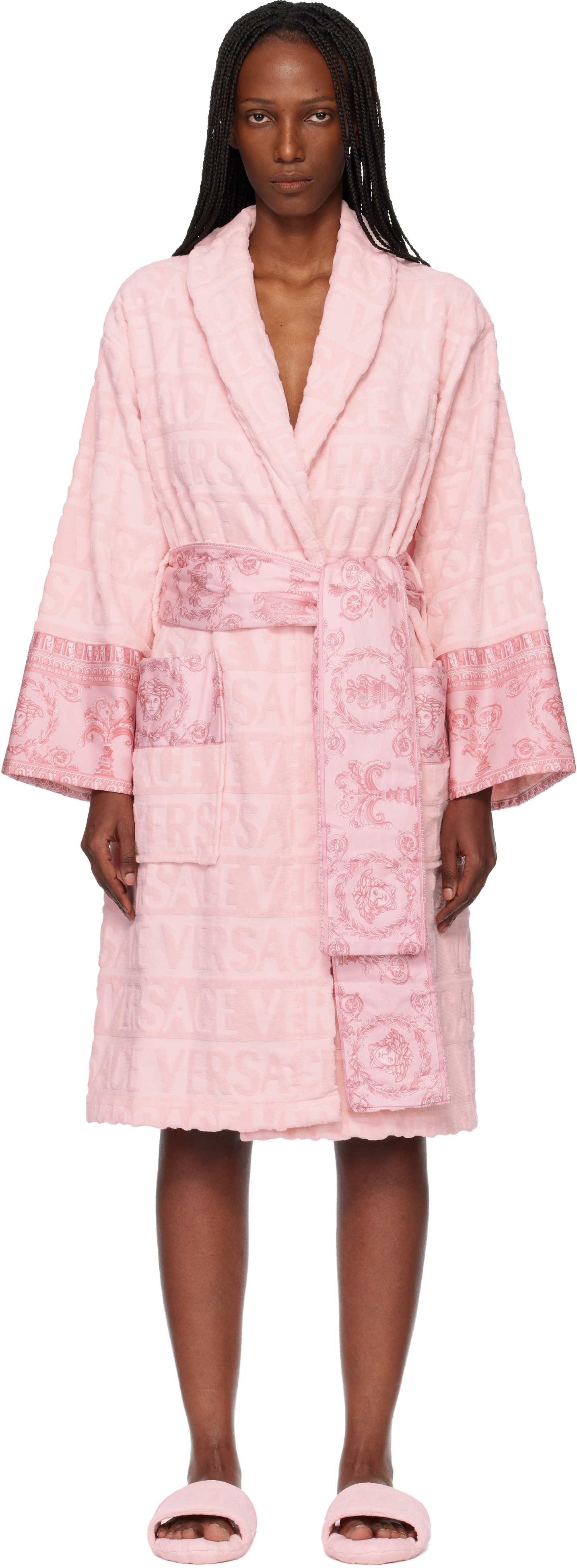 Pink 'I Heart Baroque' Bathrobe
