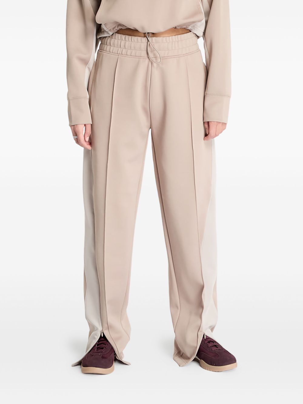 Pleated track pants - Neutrals