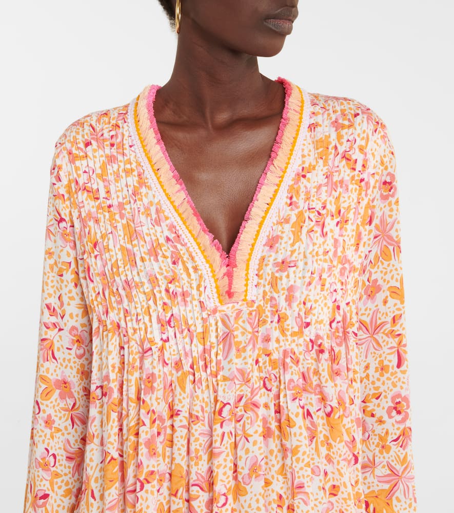 Ola floral rayon georgette minidress