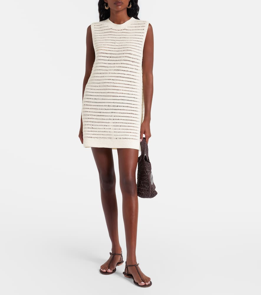 Lucy crochet cotton minidress