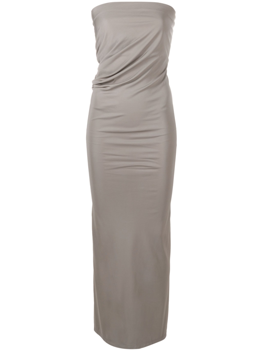 Strapless ruched dress - Grey