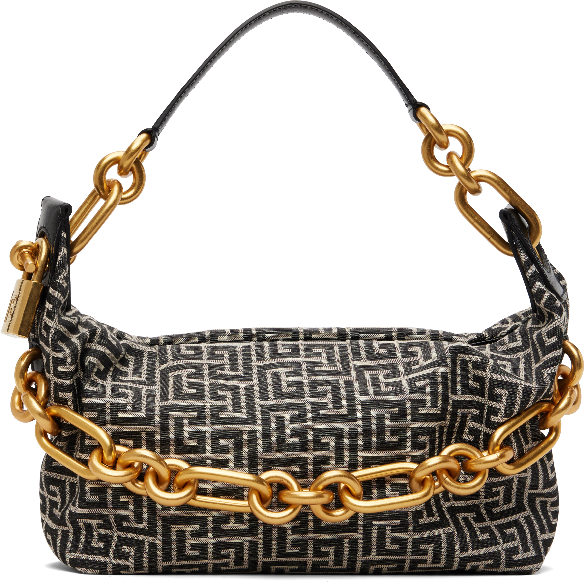 Black & Off-White Medium Sync Bag