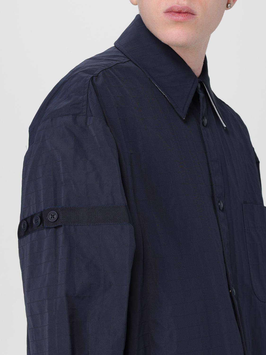 Coat Men color Blue