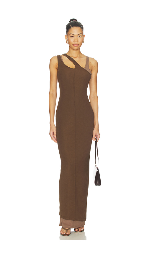 SNDYS Chantara Maxi Dress in Brown. S. Also in XXS, XS, M