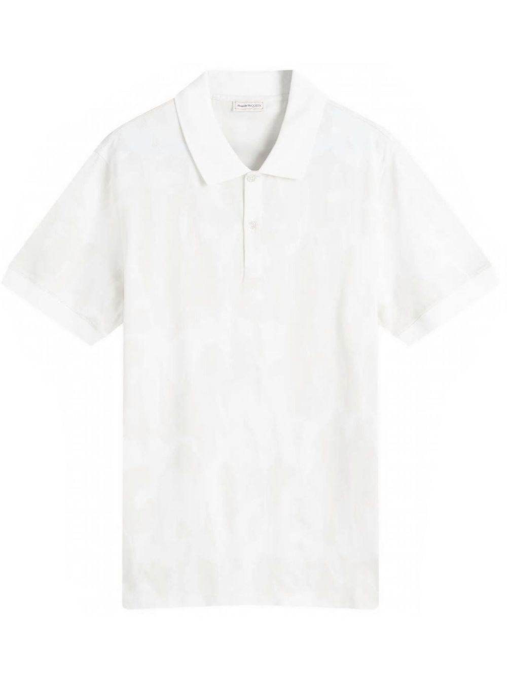 Graffiti polo shirt - White