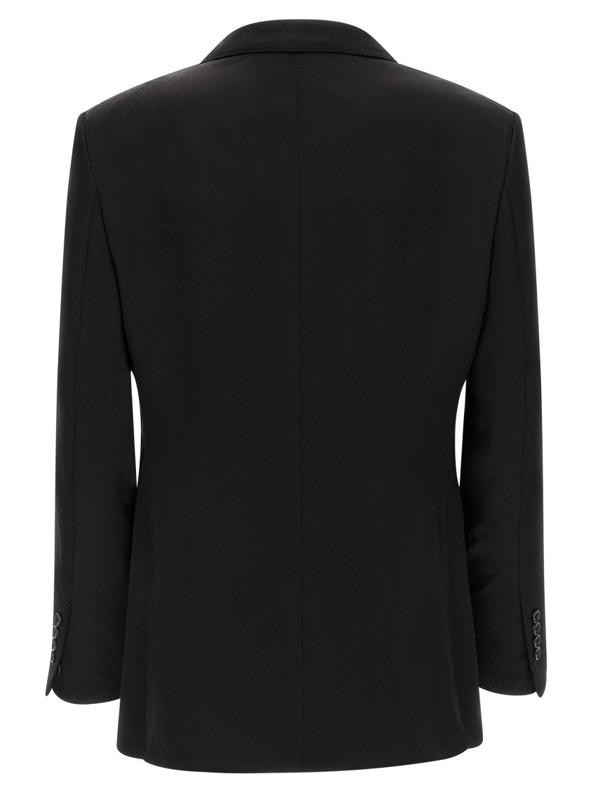 Tone-on-tone Polka Dot Blazer