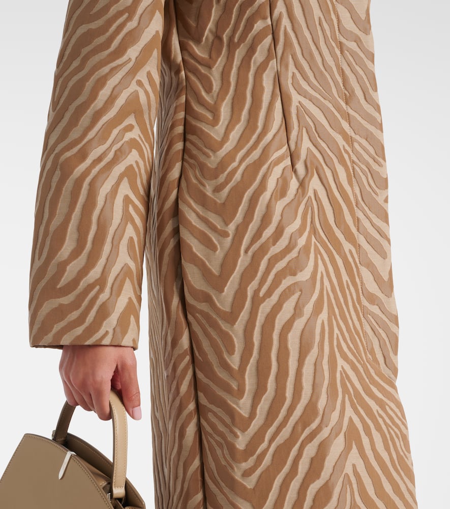 Mira cotton-blend jacquard coat