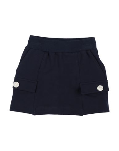 Minigonna Felpa Cotone Un Kid Girl Kids' skirt Midnight blue Size 12 Cotton, Elastane
