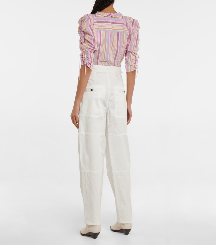 Ferima high-rise tapered cotton pants