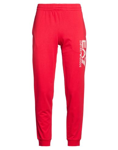 Man Pants Red Size S Cotton