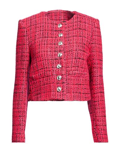 Woman Jacket Red Size 6 Polyester, Acrylic, Cotton, Polyamide, Wool