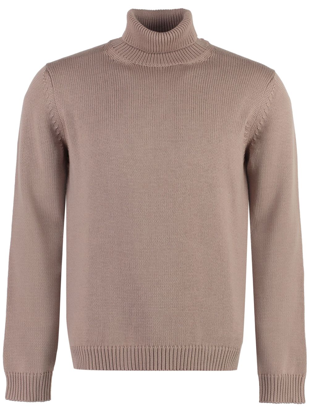Roll-neck merino jumper - Blue