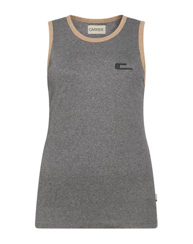 Woman Tank top Grey Size S Cotton