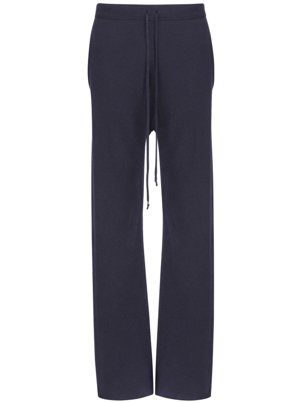 Décortiqué fine-knit trousers - Blue