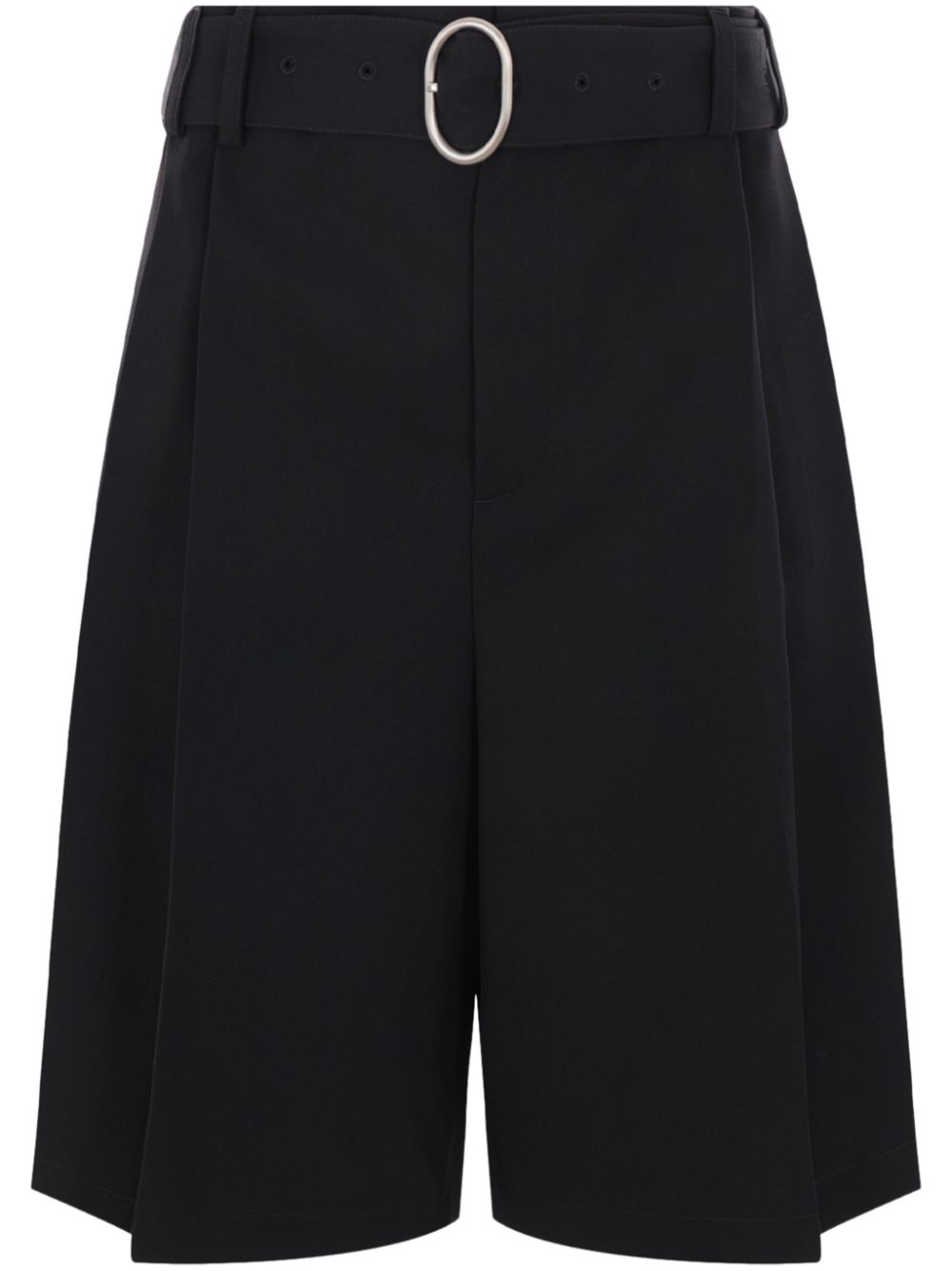 Gabardine bermuda shorts - Black