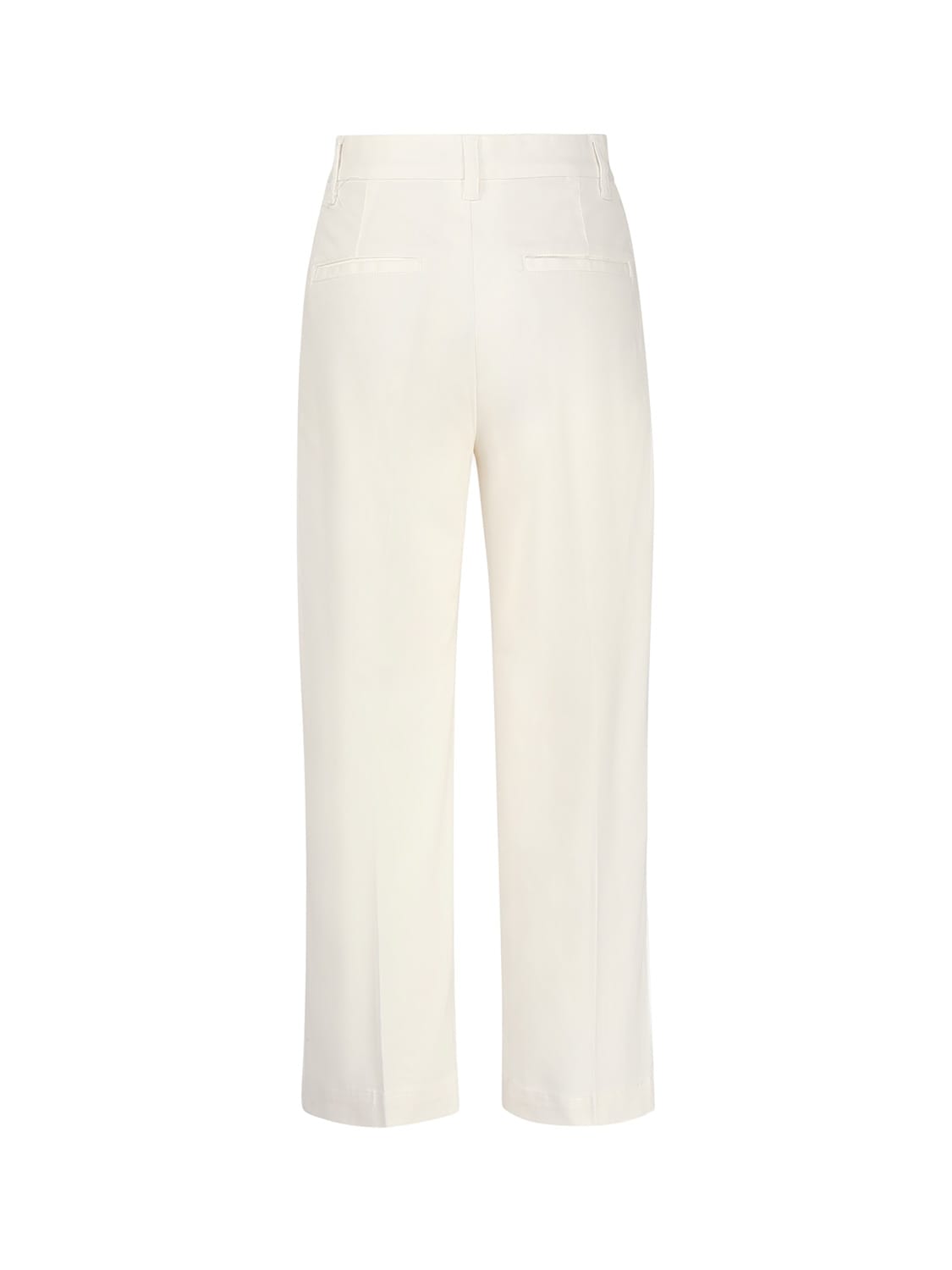 Cropped flared trousers