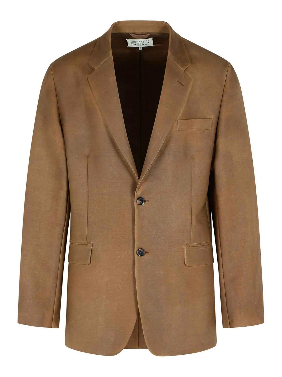 Blazer In Mohair And Brown Wool