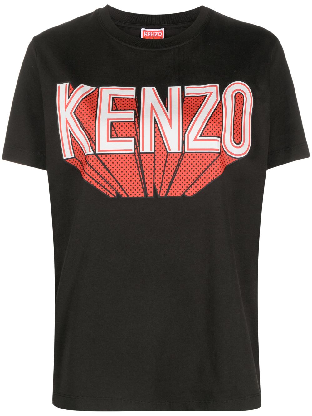 Logo-print short-sleeve T-shirt - Black