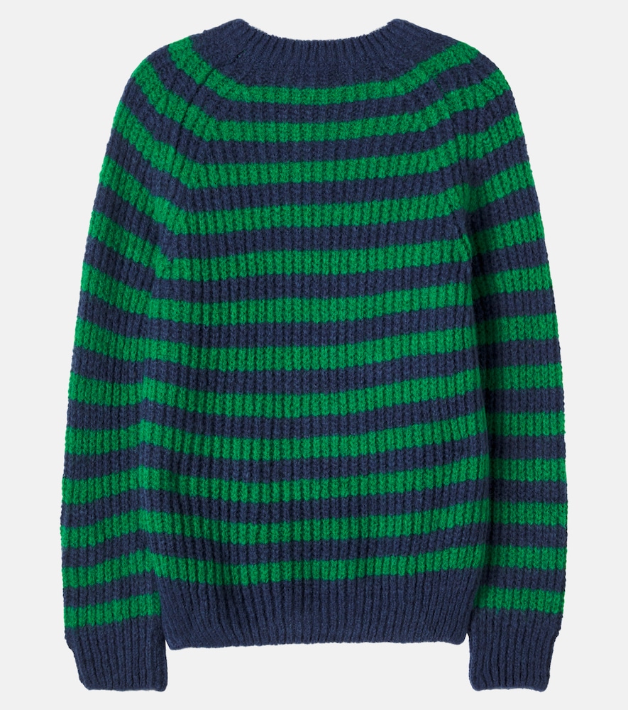 Striped knitted sweater